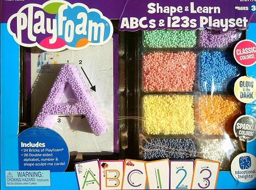 Shape & Learn, ABCs & 123s Playset (Playfoam)