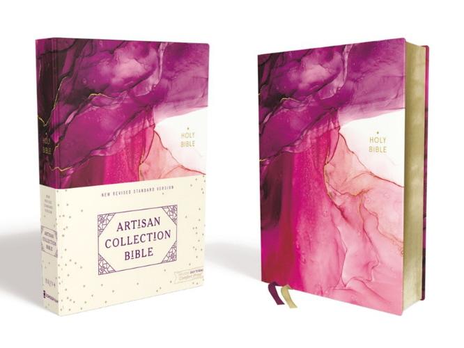 NRSV, Comfort Print, Artisan Collection Bible (Pink, Cloth Over Board)