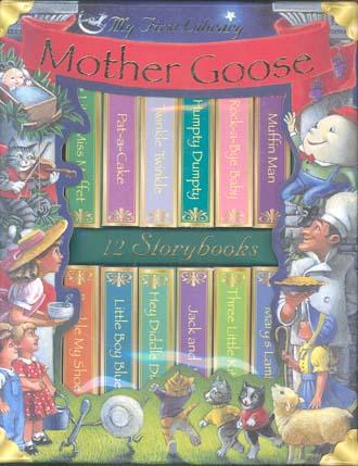 Mother Goose Book Block (12 Board Books with Carry Handle)