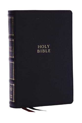 KJV, Compact Center-Column Reference Bible (#8576BK - Black Genuine Leather)