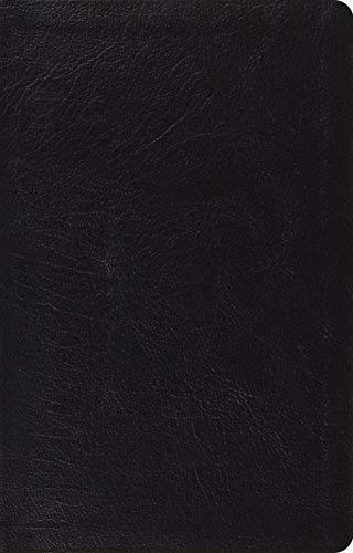 ESV Large Print Thinline Reference Bible (Black Genuine Leather)