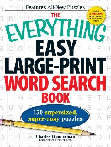 Easy Large-Print Word Search Book (The Everything)