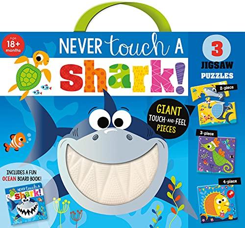 Never Touch a Shark! Giant Touch-and-Feel Jigsaw Puzzles (3 Jigsaw Puzzles)