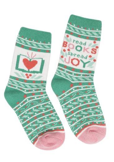 Read Books Spread Joy Large Unisex Socks