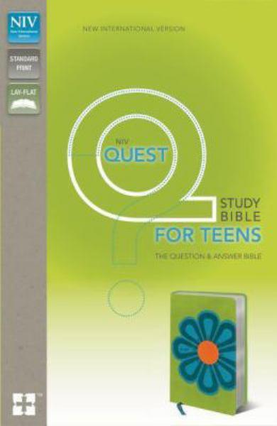 Quest Study Bible for Teens (NIV, Kiwi/Caribbean Blue Italian Duo-Tone)