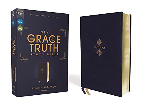 NIV Grace & Truth Study Bible (Navy Leathersoft