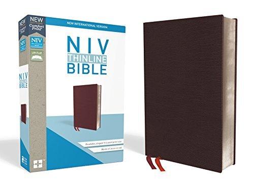 NIV Thinline Bible (Burgundy Bonded Leather)