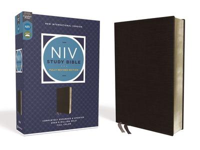 NIV, Comfort Print, Study Bible (Fully Revised, Black, Bonded Leather)