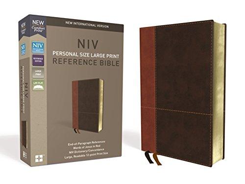 NIV Personal Size Large Print Reference Bible (Brown Leathersoft)