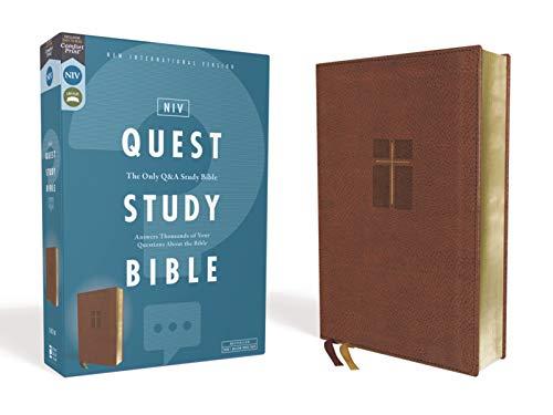 NIV Quest Study Bible (Brown Leathersoft)