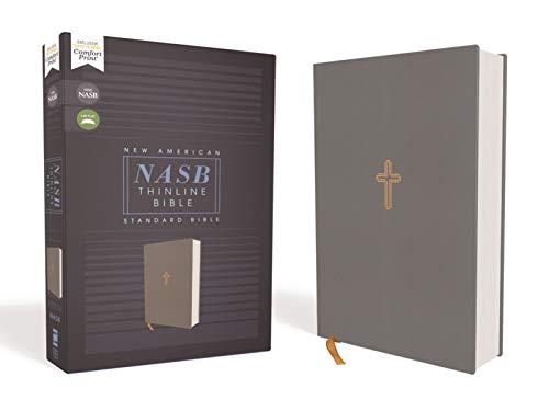 NASB, Thinline Standard Bible (Gray Cloth Over Board)