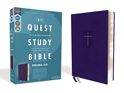 NIV Quest Study Bible Personal Size (Blue Leathersoft)