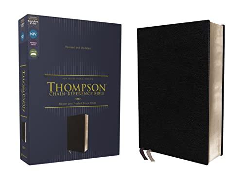 NIV, Thompson Chain-Reference Bible (Black European Bonded Leather, Revised and Updated)