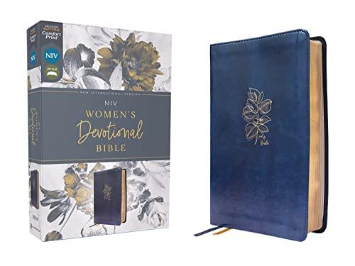 NIV, Women's Devotional Bible (Navy Leathersoft)