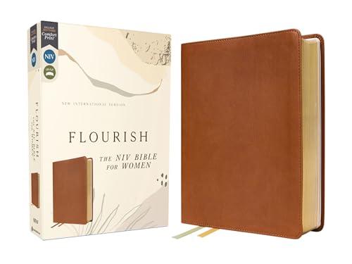 Flourish: The NIV Bible for Women (Brown Leathersoft)