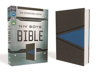 NIV, Boys' Bible (Gray/Blue, Leathersoft)