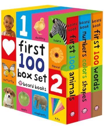 First 100 Boxed Set (First 100 Words/Number, Colors, Shapes/First 100 Animals)