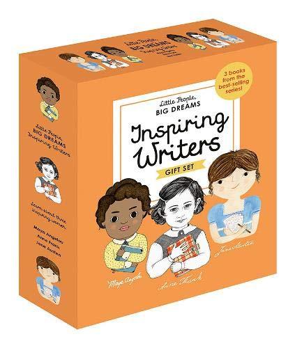Inspiring Writers Gift Set: Jane Austen/Anne Frank/Maya Angelou (Little People, Big Dreams)