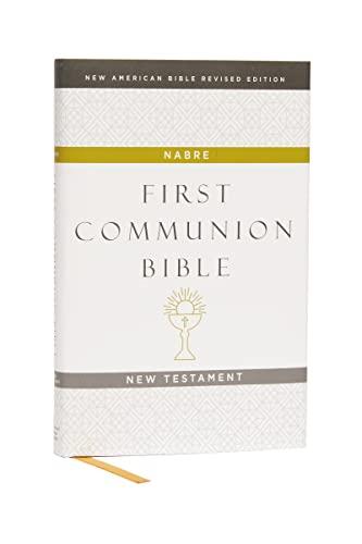 NABRE First Communion Bible (#9242W - White Hardcover)