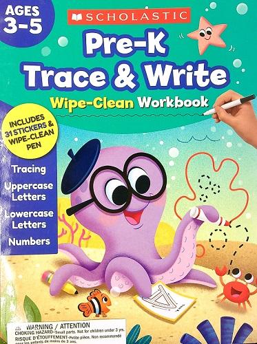 Pre-K Trace & Write Wipe-Clean Workbook