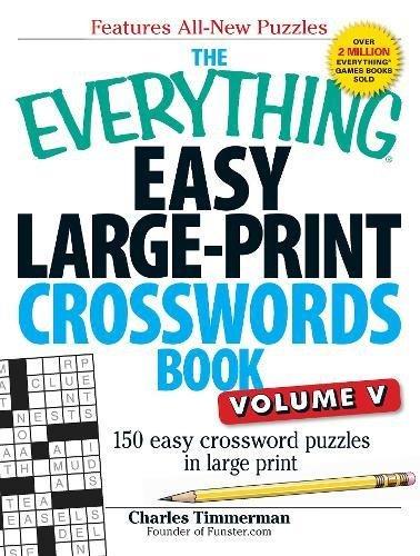 Easy Large-Print Crosswords Book, Volume 5 (The Everything)