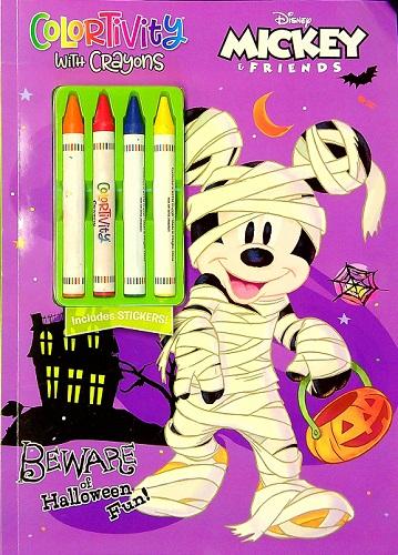 Beware of Halloween Fun! Colortivity with Crayons (Disney Mickey & Friends)