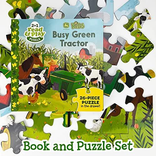 Busy Green Tractor 26 Piece Jigsaw Puzzle (John Deere Kids)
