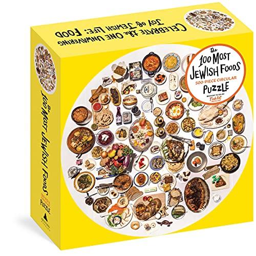 The 100 Most Jewish Foods 500-Piece Circular Puzzle (Artisan Puzzle)