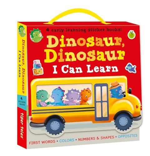 Dinosaur, Dinosaur I Can Learn: 4-Book Boxed Set With Stickers (First Words/Colors/Numbers and Shapes/Opposites)