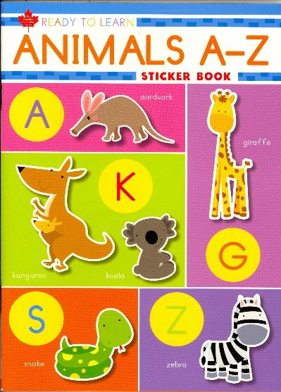 Animals A-Z Sticker Book (Ready to Learn, Canadian Curriculum Series)