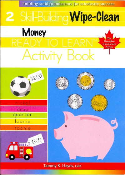 Money, Wipe-Clean, Skill Building, Activity Book (Ready to Learn, Canadian Curriculum Series, Grade 2)
