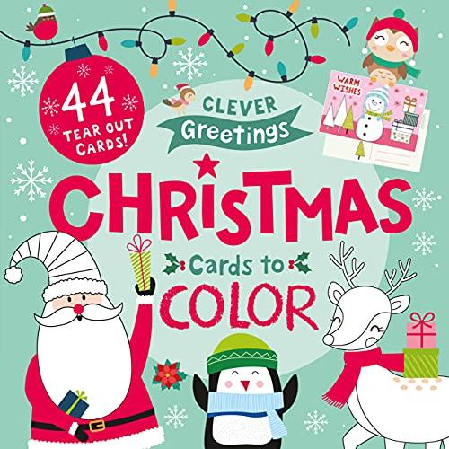 Christmas Cards to Color: 44 Tear Out Cards! (Clever Greetings)